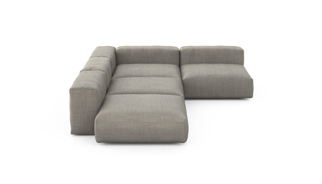 Preset four module corner sofa - pique - stone - 241cm x 346cm