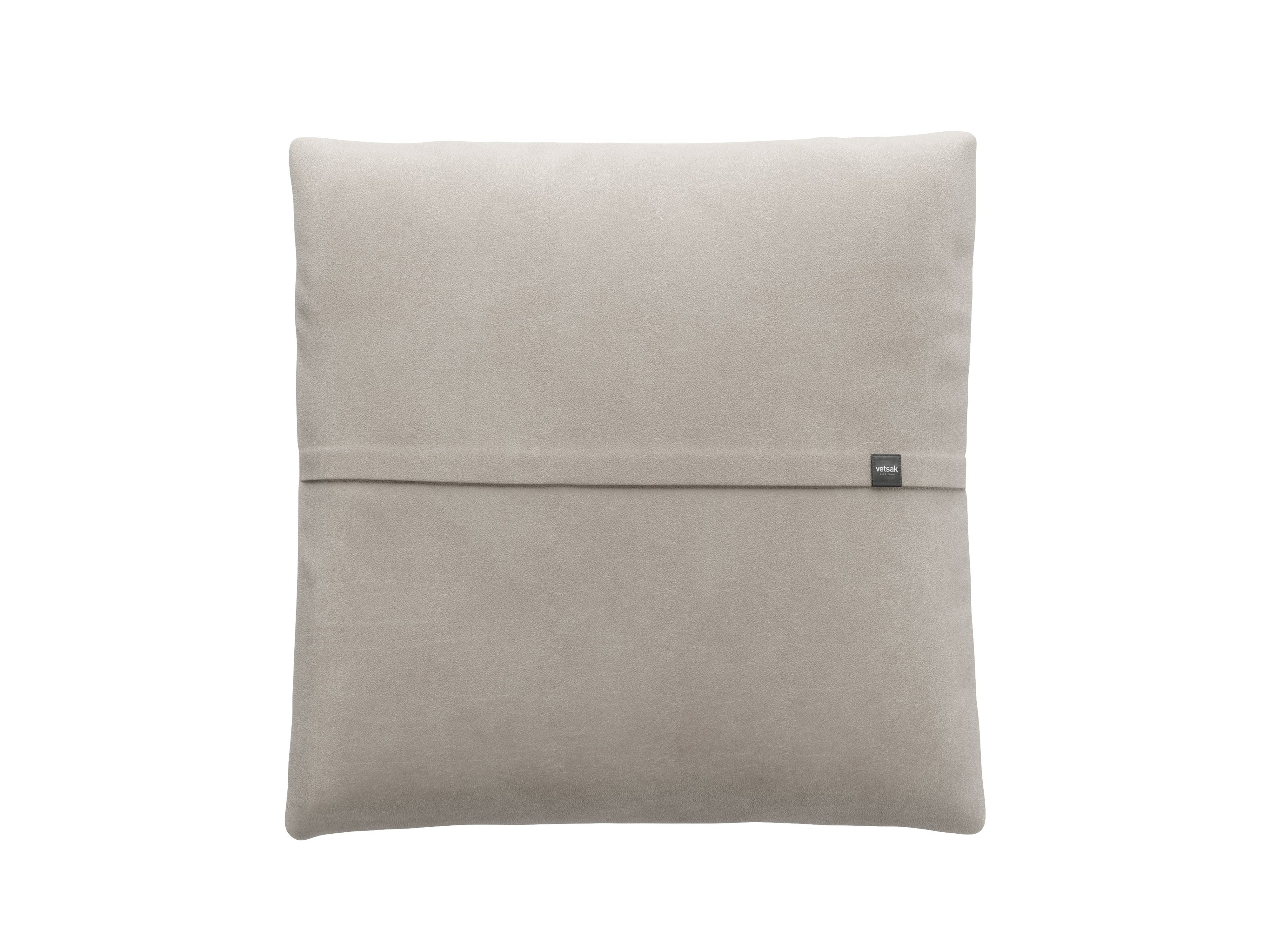 jumbo pillow - leather - light grey