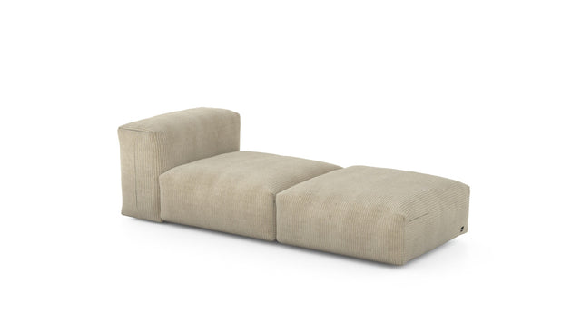 Preset lounger - cord velours - sand - 199cm x 84cm