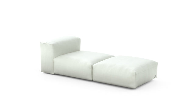 Preset lounger - herringbone - creme - 199cm x 84cm