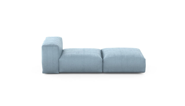 Preset lounger - herringbone - light blue - 199cm x 84cm