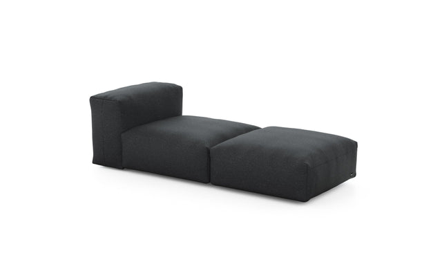 Preset lounger - linen - anthracite - 199cm x 84cm