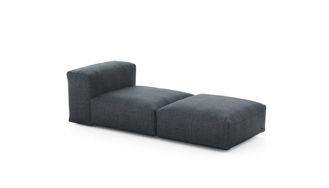 Preset lounger - pique - dark grey - 199cm x 84cm