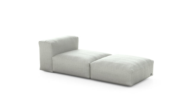 Preset lounger - pique - light grey - 199cm x 84cm