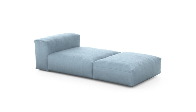 Preset lounger - herringbone - light blue - 220cm x 105cm