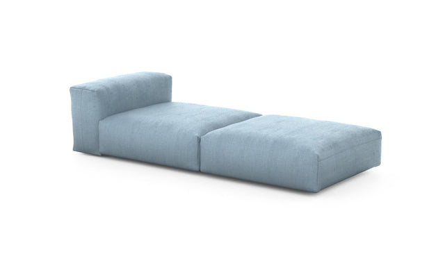 Preset lounger - herringbone - light blue - 241cm x 105cm