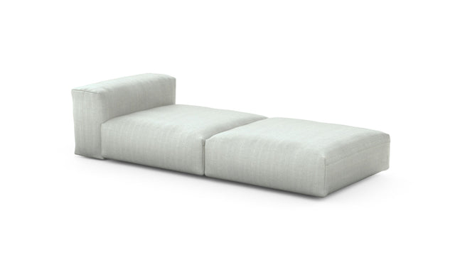 Preset lounger - herringbone - light grey - 241cm x 105cm