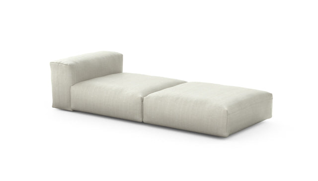 Preset lounger - herringbone - stone - 241cm x 105cm