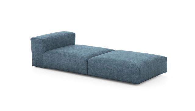 Preset lounger - pique - dark blue - 241cm x 105cm