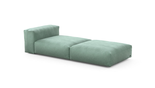 Preset lounger - velvet - mint - 241cm x 105cm