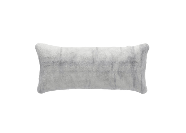 pillow - faux fur - grey