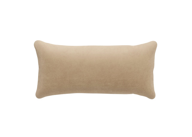 pillow - leather - beige