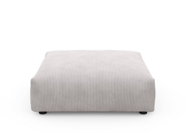 sofa seat cover - cord velour - platinum - 105cm x 105cm