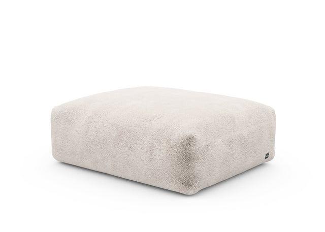 sofa seat cover - faux fur - beige - 105cm x 84cm