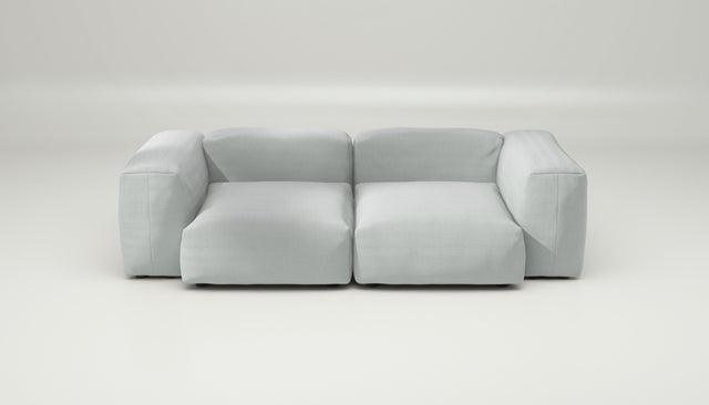 vetsak | Sofa Set 02 Medium - Pique - Light Grey | Modular Sofa | 2.5 Seater | Big Sofa