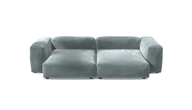 vetsak | Sofa Set 02 XLarge - Cord Velour - Mint | Modular Sofa | 3.5 Seater | Big Sofa
