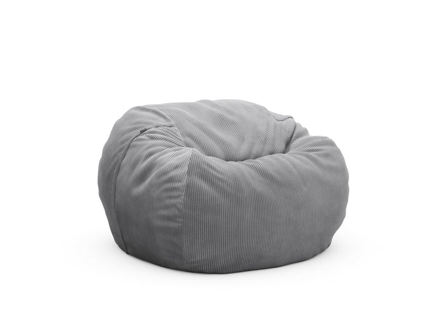 the beanbag - cord velours - light grey