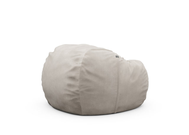 the beanbag cover - leather - light grey - 110cm x 70cm