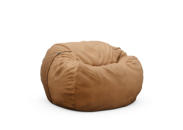 the beanbag - leather - brown