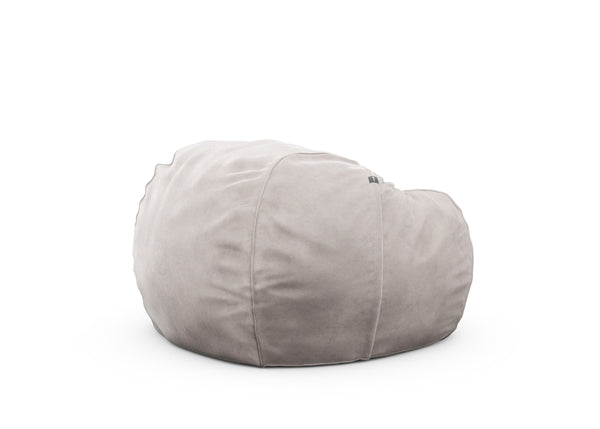 the beanbag - velvet - light grey