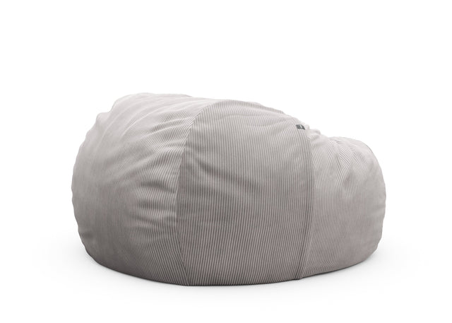 the jumbo beanbag - cord velour - platinum - 140cm x 90cm