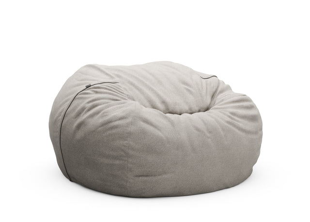 the jumbo beanbag cover - knit - grey - 140cm x 90cm