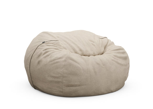 the jumbo beanbag cover - knit - stone - 140cm x 90cm