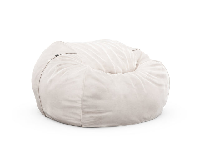 the jumbo beanbag cover - velvet - creme - 140cm x 90cm
