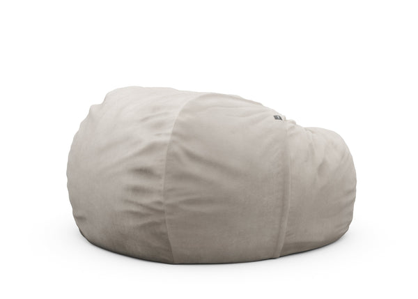 the jumbo beanbag - leather - light grey