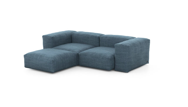 Preset three module chaise sofa - pique - dark blue - 230cm x 199cm