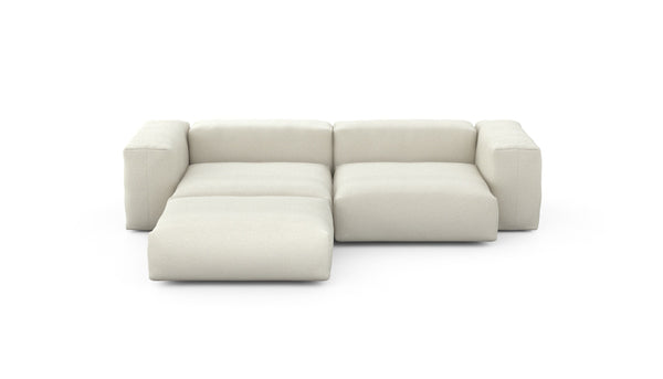 Preset three module chaise sofa - linen - platinum - 272cm x 220cm