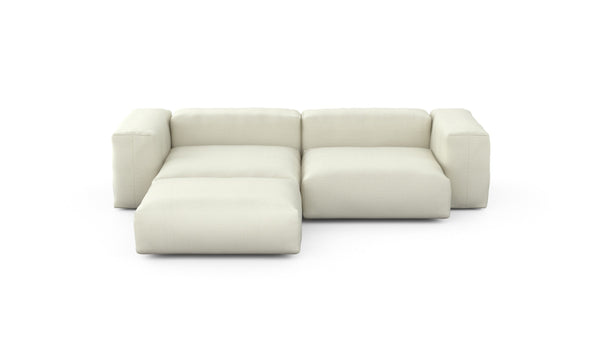 Preset three module chaise sofa - pique - creme - 272cm x 220cm