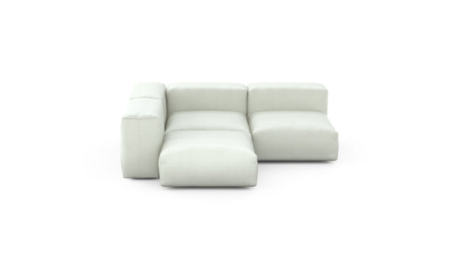 Preset three module corner sofa - herringbone - creme - 199cm x 199cm