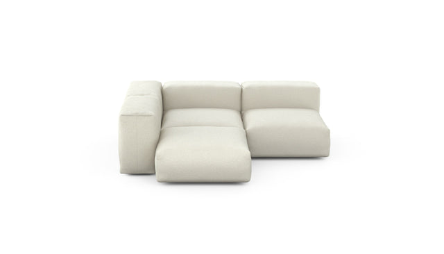 Preset three module corner sofa - linen - platinum - 199cm x 199cm