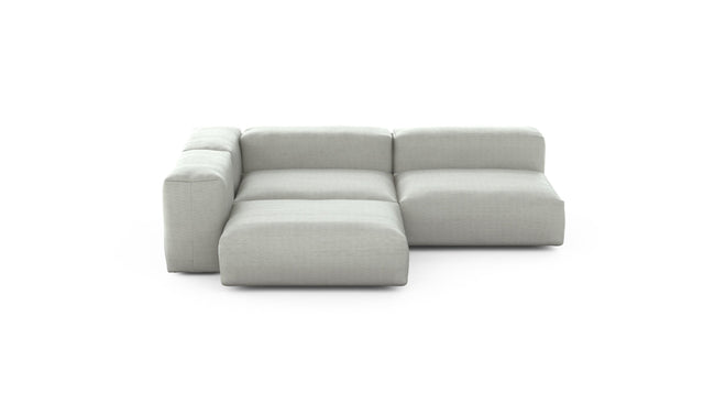 Preset three module corner sofa - pique - light grey - 220cm x 220cm