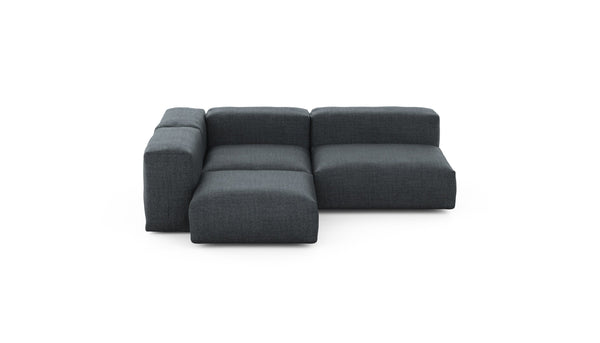 Preset three module corner sofa - pique - dark grey - 241cm x 199cm