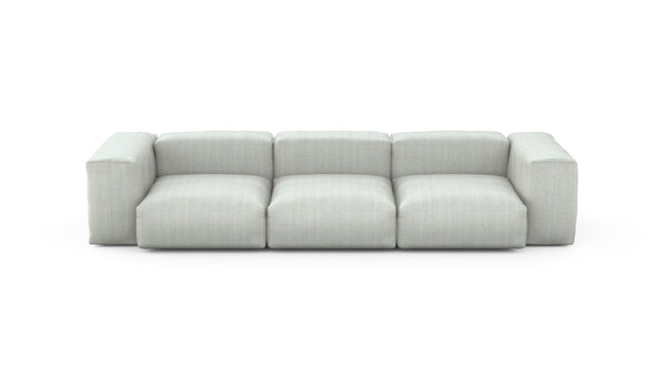 Preset three module sofa - herringbone - light grey - 314cm x 115cm