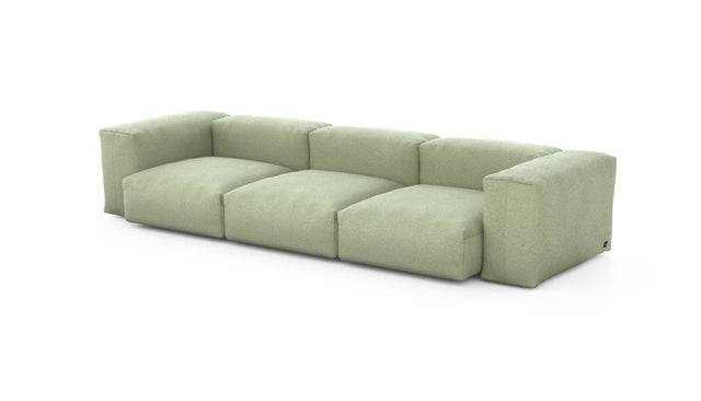 Preset three module sofa - linen - olive - 314cm x 115cm