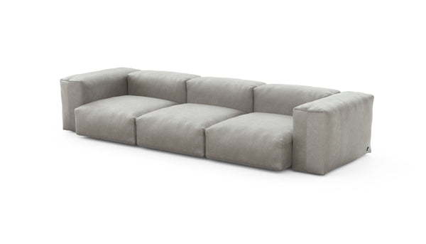 Preset three module sofa - velvet - light grey - 314cm x 115cm