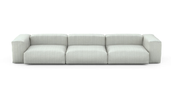 Preset three module sofa - herringbone - light grey - 377cm x 115cm
