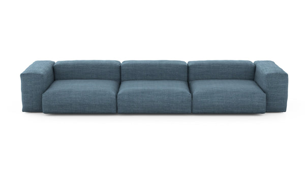 Preset three module sofa - pique - dark blue - 377cm x 115cm