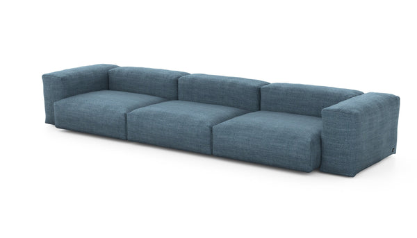Preset three module sofa - pique - dark blue - 377cm x 115cm