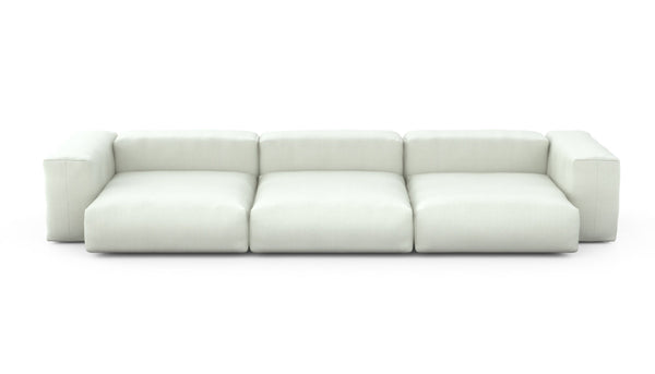 Preset three module sofa - herringbone - creme - 377cm x 136cm