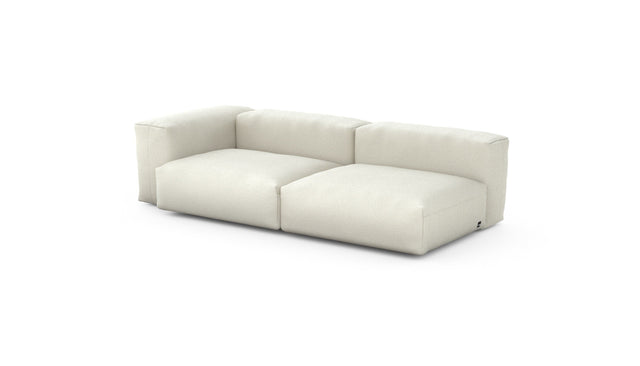 Preset two module chaise - linen - platinum - 241cm x 115cm