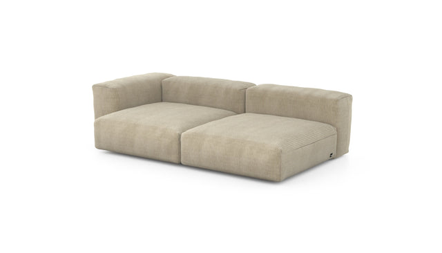 Preset two module chaise - cord velours - sand - 241cm x 136cm