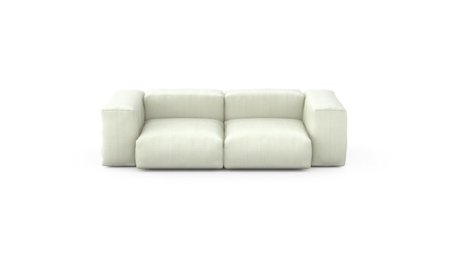 Preset two module sofa - herringbone - beige - 230cm x 115cm