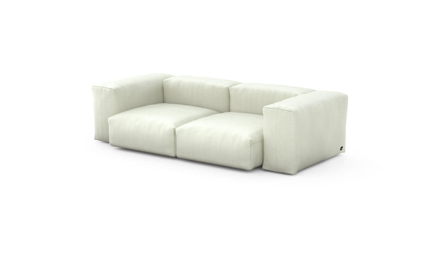 Preset two module sofa - herringbone - beige - 230cm x 115cm