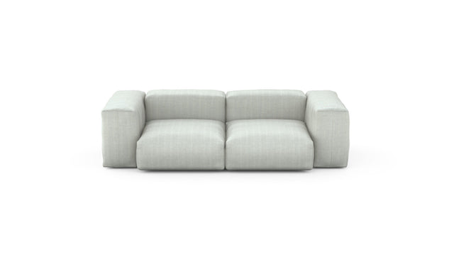 Preset two module sofa - herringbone - light grey - 230cm x 115cm