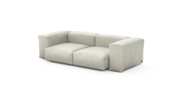 Preset two module sofa - herringbone - stone - 230cm x 115cm