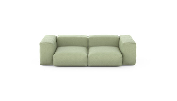 Preset two module sofa - linen - olive - 230cm x 115cm